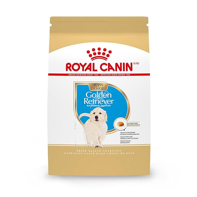 Royal Canin Breed Health Nutrition Golden Retriever Puppy Dry Dog Food, 30 lb Bag