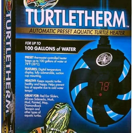 Zoo Med TURTLETHERM Automatic Preset Aquatic Turtle Heater (Up to 100 Gallons) 300 Watt