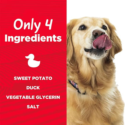 Country Kitchen Sweet Potato & Duck Jerky Tender Dog Treats, Made with Real Duck, High Protein, Low Fat, No Artificial Colors, 16 oz