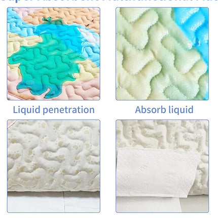 New Upgrade Dog Playpen Mat Crate Mat Puppy Pads,Personalized Dog Crate Pad[PLAYPEN NOT Included],Reusable Whelping Playpen Crate Super Absorbing Washable Leak-Proof Pet Mattress Pad Pet Training Pad