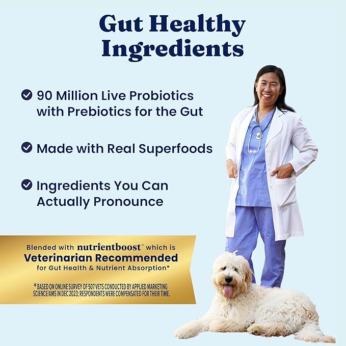 Solid Gold Chicken Dry Puppy Food - W/Real Chicken & Potato - Grain Free & Gluten Free Puppy Dog Food w/Probiotics for Gut Health & Digestion - Healthy Kibble for Puppies - Nutrientboost™ - 22 LB