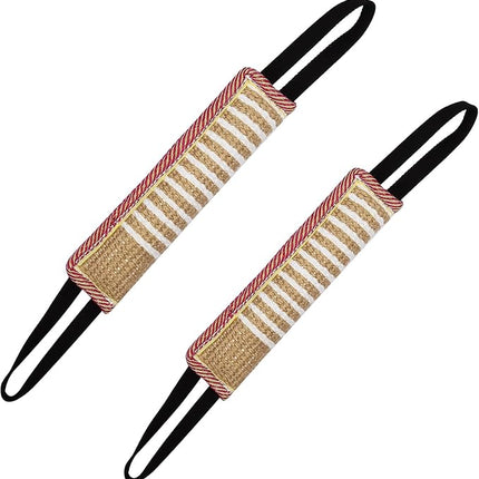 Storystore Dog Tug Toy Dog Training Bite Pillow Jute Bite Toy - Best for Tug of War, Puppy Training Interactive Play - Interactive Toys for Small and Medium Dogs