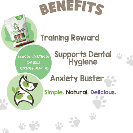 Nature Gnaws Large Bully Sticks for Dogs 5-6" (15 Count) - Thick Long Lasting for Aggressive Chewers and Large Dogs - Natural Beef Dog Chew Bones