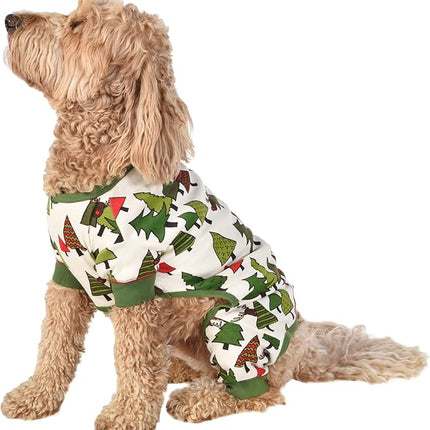 LazyOne Flapjacks, One-Piece Dog Sweater, Matching Family Pajamas for Dogs, Christmas Trees, Reindeer, Animal (X-Small)