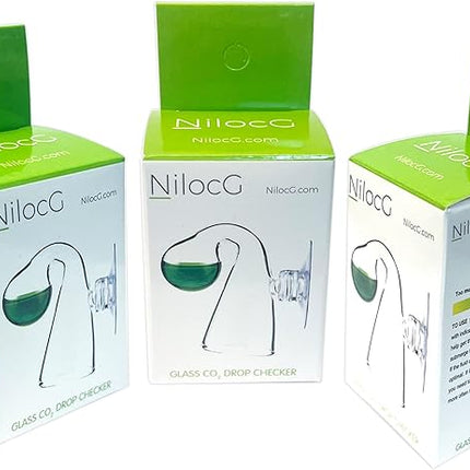 Glass CO2 Drop Checker – CO2 Monitor Kit for Aquarium Tank – Functional and Reliable – Transparent Drop Checker, 4dkh/pH Reagent Solution and Suction Cup