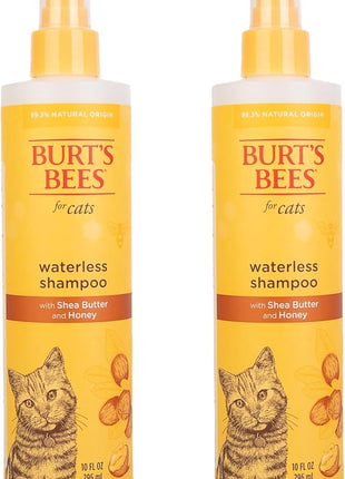 Burt's Bees for Pets Waterless Cat Grooming Spray with Shea Butter and Honey, 99.3% Natural Origin Formulas, Dry Shampoo, Kitten Supplies, 10oz