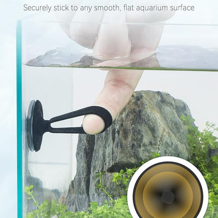 Pawfly 6 Pcs Fish Tank Tube Light Suction Cups Aquarium Suction Cups for 1" to 1.5" Wide Aquarium Tube Light Holders Suckers with 1 Inch Elastic Rubber Ring (Not for Airline Tubing)