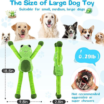 Large Squeaky Dog Toys : Plush Stuffed Dog Chew Toy with Soft Fabric-Interactive Puppy Toys to Keep Them Busy