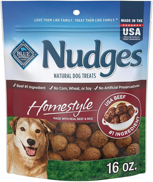 Blue Buffalo Nudges Homestyle Natural Beef and Rice Dog Treats