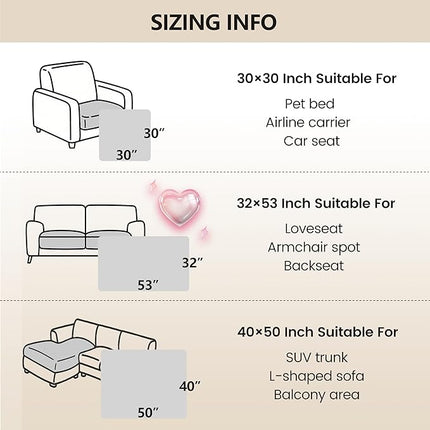 gogobunny 100% Double Sided Waterproof Dog Blanket Soft Pet Bed Cover Reversible Protect Furniture Couch Sofa Car for Puppy Large Dog Cat (Dark Coffee/Light Coffee, 32x53 Inch (Pack of 1))