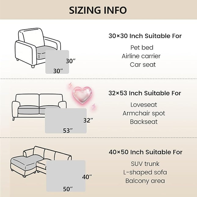 gogobunny 100% Double Sided Waterproof Dog Blanket Soft Pet Bed Cover Reversible Protect Furniture Couch Sofa Car for Puppy Large Dog Cat (Dark Coffee/Light Coffee, 32x53 Inch (Pack of 1))
