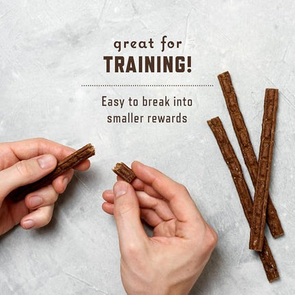 Rocco & Roxie Jerky Dog Treats - Slow Roasted Beef Sticks for All Breed Sizes - 170g Bag