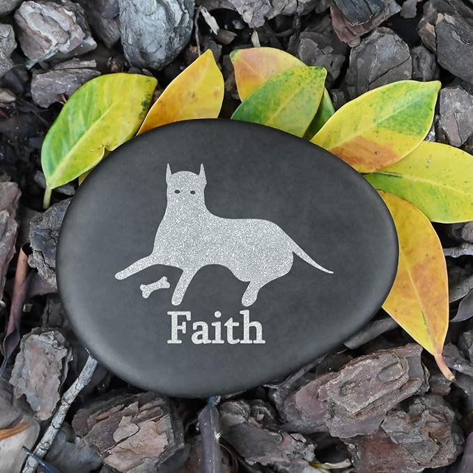 Personalized Memorial Stones for Pets - Dog Sympathy Gifts - Pet Memorial Gifts - Bereavement Gifts for Loss of Pet Dog - Personalized Dog Memorial Stone - Pet Loss Gifts - Dog Memorial Gifts