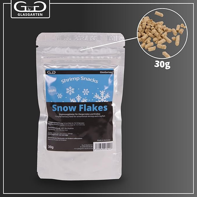 GlasGarten Shrimp Snacks Snow Flakes 30g