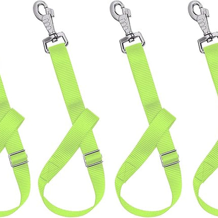 Rosemarie Horse Bucket Strap Hangers,Horse Suppliers Adjustable Nylon Straps up to 700 lbs for Hay Nets, Water Buckets,Hanging-Pratical and Easy Use(4 Pack) (Green)