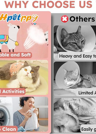 Cat Recovery Suit for Spay Abdominal Wounds, Breathable Cat Onesie for Cats After Surgery Female, Kitten Surgical Recovery Suit Female Cone of Shame Alternative for Cats Anti Licking