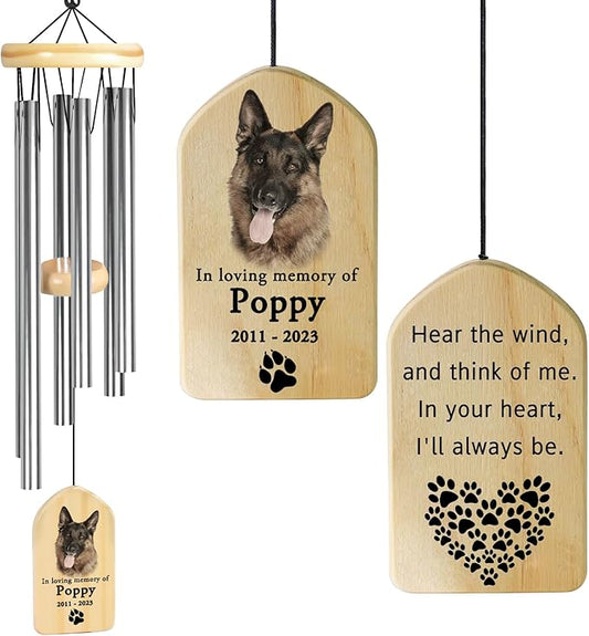Dog Loss Wind Chimes, Loss of Pet Sympathy Gift Dog, Pet Memorial Gifts for Dogs, Dog Memorial Gifts, Dog Bereavement Gifts, Dog Remembrance Gifts, Dog Passed Away Gift, in Memory of Dog