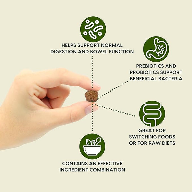 ARK NATURALS Gentle Digest Soft Chews, Vet Recommended Dog and Cat Prebiotics and Probiotics, Digestive and Immune System Support, 120 Count, greens, 326002