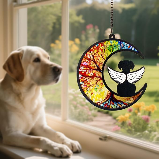 Pet Memorial Suncatcher, Dog Memorial Gifts, Pet Loss, Pet Sympathy, Thoughtful Dogs Remembrance, Bereavement Gifts