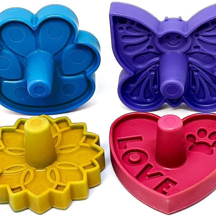 SodaPup Unstoppables – Stoppers & Stands for Treat Dispensers Made in USA from Non-Toxic, Pet Safe, Food Safe Nylon Material to Make Filling Treat Dispensers Easy & Mess-Free – 4 Pack