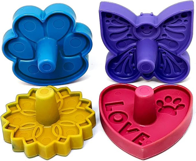 SodaPup Unstoppables – Stoppers & Stands for Treat Dispensers Made in USA from Non-Toxic, Pet Safe, Food Safe Nylon Material to Make Filling Treat Dispensers Easy & Mess-Free – 4 Pack