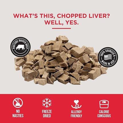 Natural Rapport Beef Liver Dog Treats - The Only Freeze Dried Beef Liver Dogs Need - Grain-Free Beef Bites, Dog Treats for Small and Large Dogs (4 oz.)