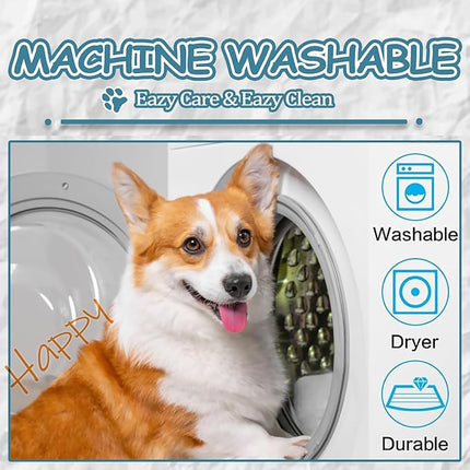 EMPSIGN Reversible Cool and Warm Dog Bed for Crate Pad, Pet Beds with Washable and Removable Cover, Dog Crate Beds Sleeping Mats, Beds for Dogs Crate for Large Medium Small Dogs, Grey