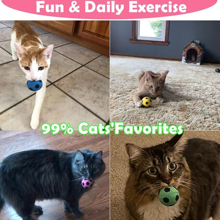 Foam Soccer Balls Cat Toys - Pack of 12