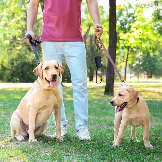 Teyyvn Dog Waste Bags with Dispenser, 1400 Counts Unscented Poop Bags (Green)