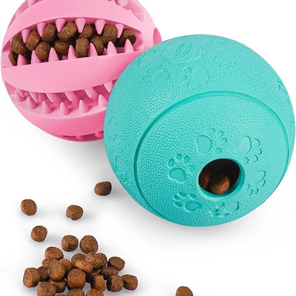 HIPPIH Dog Puzzle Toys & Interactive Toys for Large & Small Dogs - IQ Training, Chewing, Teeth Cleaning & Treat Dispensing - 2 Pack