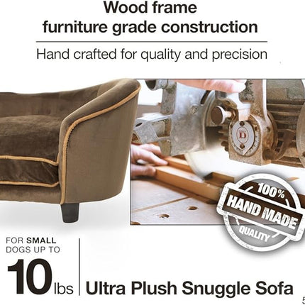 Enchanted Home Pet Ultra Plush Snuggle Pet Bed in Dark Grey