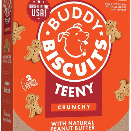 Buddy Biscuits 8 oz Box of Teeny Crunchy Dog Treats Made with Natural Peanut Butter
