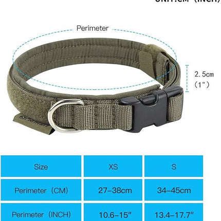 EXCELLENT ELITE SPANKER Nylon Puppy Dog Collar Adjustable Soft Padded Collar Heavy Duty Quick-Release Buckle Lightweight No-Choke for Small Medium Dogs(RGN,XS)