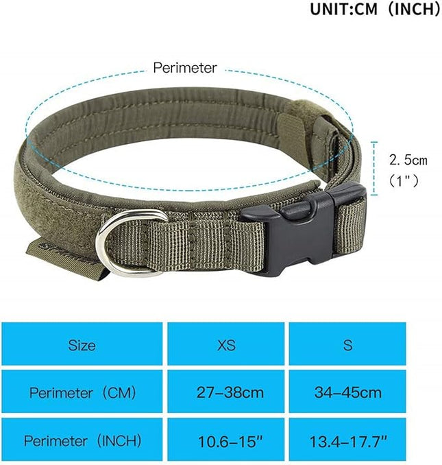 EXCELLENT ELITE SPANKER Nylon Puppy Dog Collar Adjustable Soft Padded Collar Heavy Duty Quick-Release Buckle Lightweight No-Choke for Small Medium Dogs(RGN,XS)