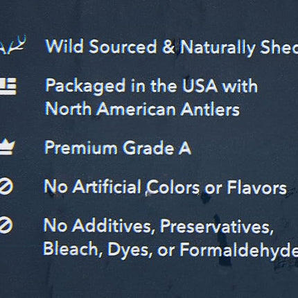 Amazon Brand – Wag Split Elk Antler, Naturally Shed, X-Large (Best for Dogs Over 45 lbs) (Pack of 4)