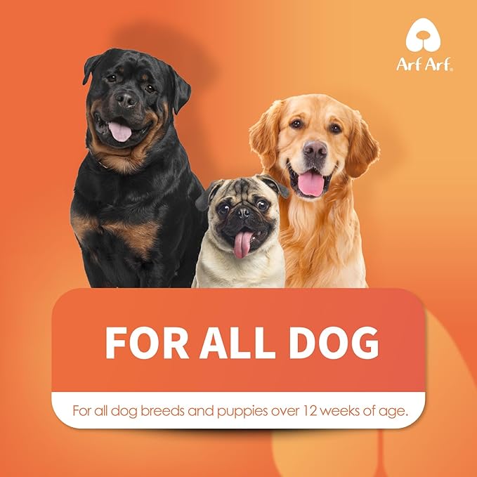 Arf Arf Oatmeal Dog Shampoo for Itchy Skin and Allergies - Soothing Oatmeal Formula Provides Anti Itch Relief for Dry, Sensitive Skin - Hypoallergenic Calming Wash for All Breeds - 16oz