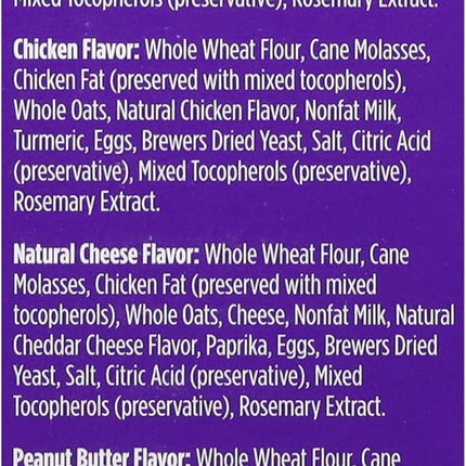 Blue Dog Bakery Natural Dog Treats, More Crunch Large, Assorted Flavors, 18oz Box, 6 Boxes