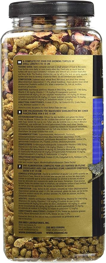 Zoo Med Gourmet Aquatic Turtle Food 11 oz - Pack of 2