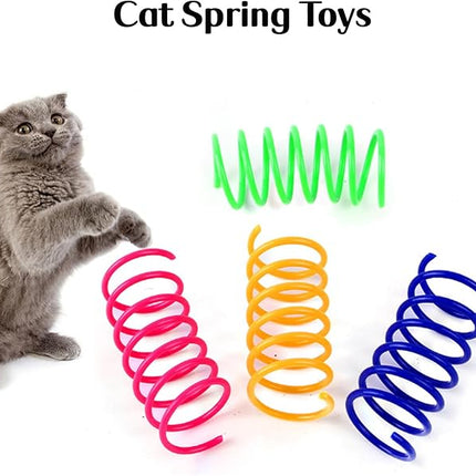 25 PCS Assortment of Cat Toys - Hanging Door Cat Toy,Catnip Toys,Feather Teaser,Mice,Colorful Balls & Bells.Perfect for Kittens,Cats,and Puppies