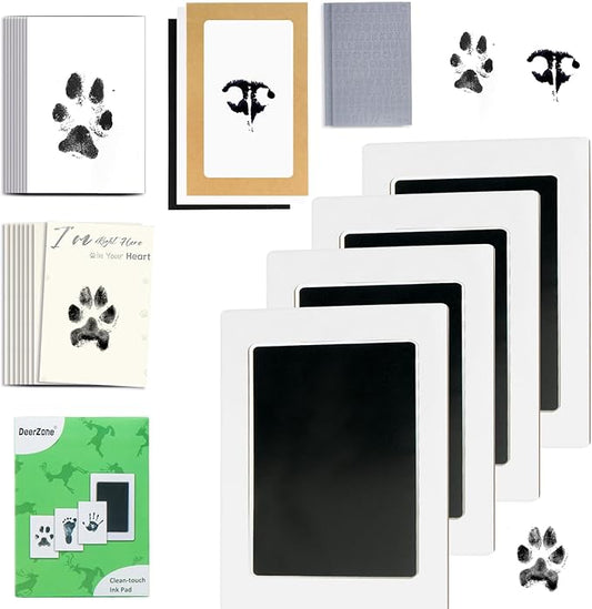 Inkless Paw Print Kit,Dog Paw Print Kit,Dog Nose Print Kit,Clean Touch Ink Pads and Imprint Cards,Pet Paw Print Impression Kit for Dogs Cats Footprint Keepsake