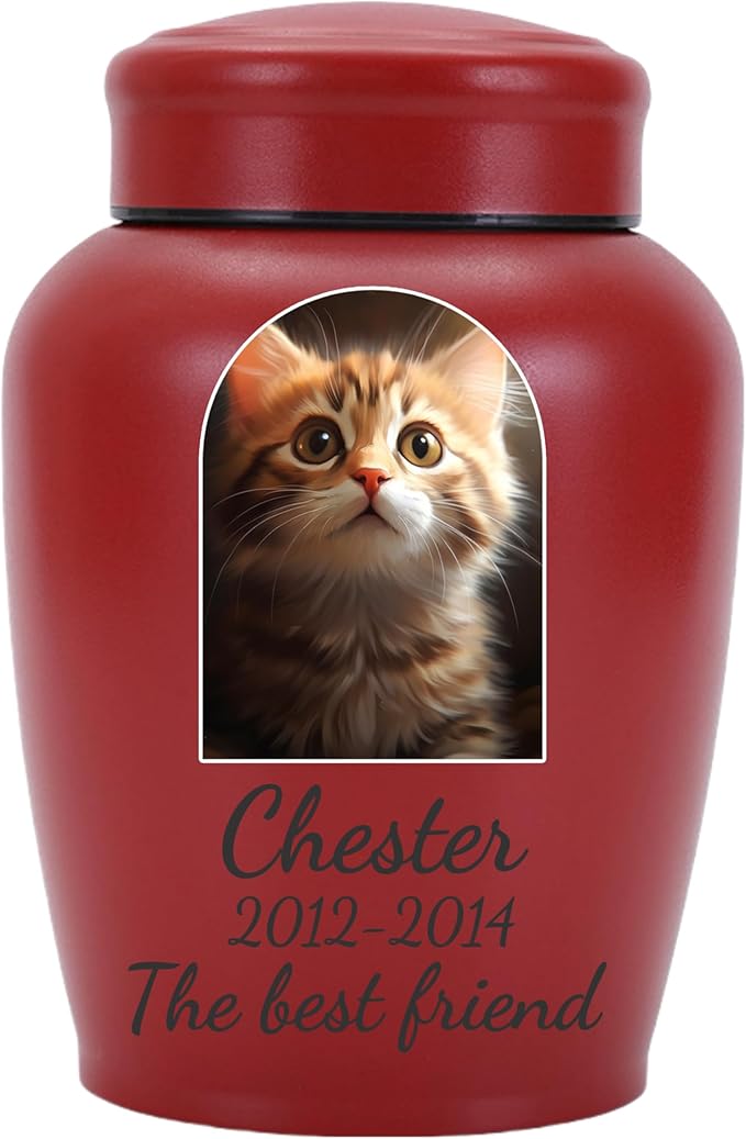 Dog Urn Personalized,Custom Pet Urns for Cats,Cat urn,Urns for Large Dogs,Urns for Dog and Cat Ashes,Pet Memorial Gifts Engraved