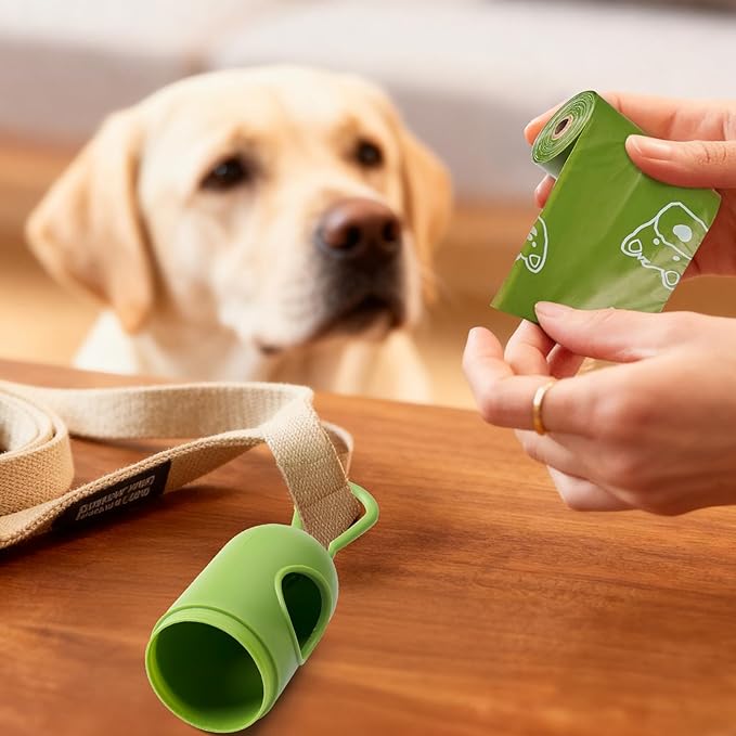 Dyforce Scented Dog Poop Bags,Leak Proof Pet Waste Bags for Dog Walking,Extra Thick and Large Cat Litter Bags for Poop,30 Refill Rolls,600 Bags,9x13",Green