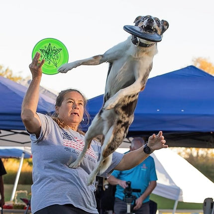 Hyperflite K-10 Jawz Midnight (Black) Disc • for Dogs Over 16" • 8.75 Inch / 155 Grams • Puncture Resistant • Made in The USA