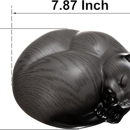 Pet Urns,Sleeping Resin Cremation Cat Urn, Cat Urns for Ashes, Small Animal Urn（Gray）…
