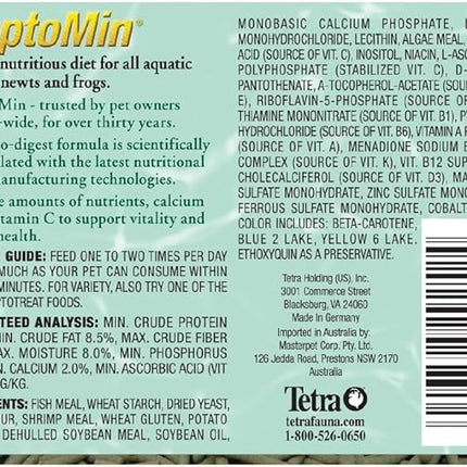 Tetra ReptoMin Floating Food Sticks, Food for Aquatic Turtles, Newts and Frogs, 1.94 oz