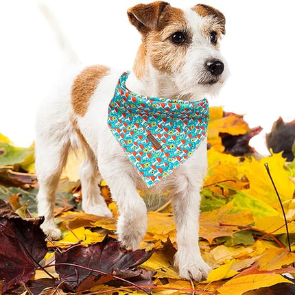 Lionheart glory Dog Bandana 1 Pack Washable Soft Dog Scarf, Fall Bib Scarf Boy Girl Bandana Square Adjustable Dog Bandanas for Small to Large Dog Puppy