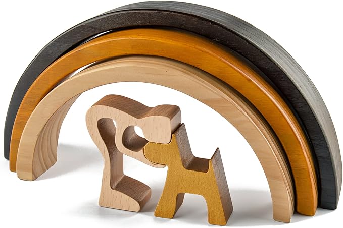 Capti Rainbow Bridge Memorial Gifts - I'll Meet You at The Rainbow Bridge - Pet Loss Keepsakes for Dog Moms & Dads, Bereavement Sympathy Gifts