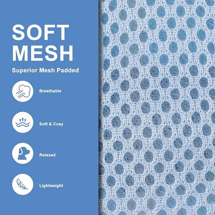 EXPAWLORER Classic Plaid Puppy Harness - Small Dog Collar and Leash with AirTag Holder Case - Soft Mesh Padded Adjustable Dog Vest Harness No Pull, Reflective Escape Proof for Outdoor, Blue S