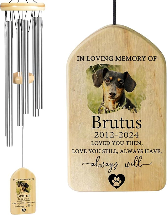 Pet Memorial Gifts, Personalized Pet Memorial Wind Chimes, Pet Loss Gifts, Dog Memorial Gifts for Loss of Dog, Pet Loss Sympathy Gift, Pet Remembrance Gift, in Memory of Pet - Love You Still