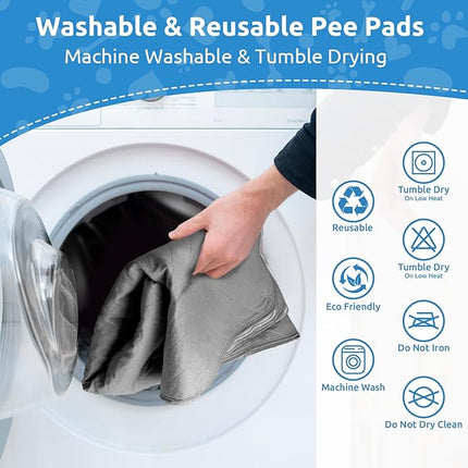 CoolShields Washable Puppy Dog Pee Pad, 82" X120" Extra Large, Waterproof Whelping Training Pet Mat for Playpen, Crate, Potty, Floor, Bed